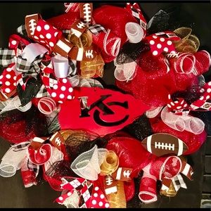 Kansas City Chiefs (inspired) wreath.